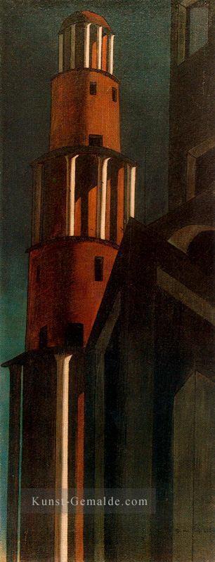 Der Turm Giorgio de Chirico Metaphysical Surrealismus Ölgemälde